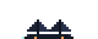 Pixel-art frigate