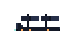 Pixel-art galleon